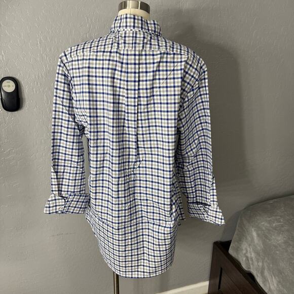 Polo Ralph Lauren Cotton Poplin Stripe Classic Fit Button Down Shirt, XL - Picture 2 of 4